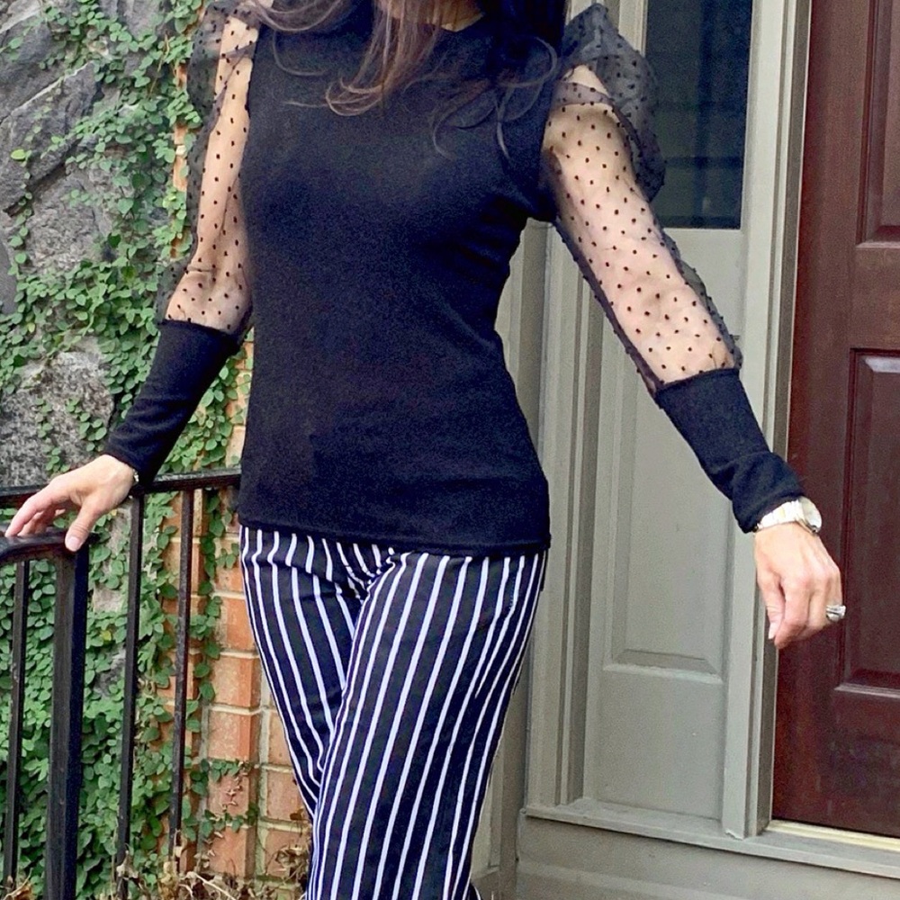 ✨LAST✨MADE IN FRANCE ✨Gorgeous Unique stylish top - Picture 4 of 11